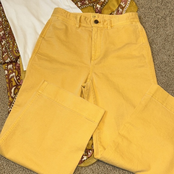 Gap High Rise Wide Leg Cropped Jeans - Picture 7 of 9